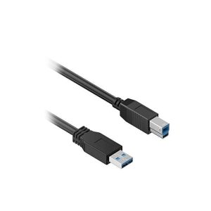 EPHY 1.8m USB 3.0 SuperSpeed Upstream A Male to B Male Cable for USB 3.0 Printers, Scanners, Monitor Screens and More