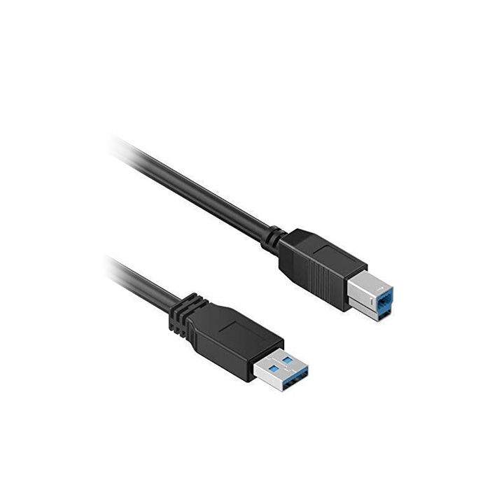 EPHY 1.8m USB 3.0 SuperSpeed Upstream A Male to B Male Cable for USB 3.0 Printers, Scanners, Monitor Screens and More