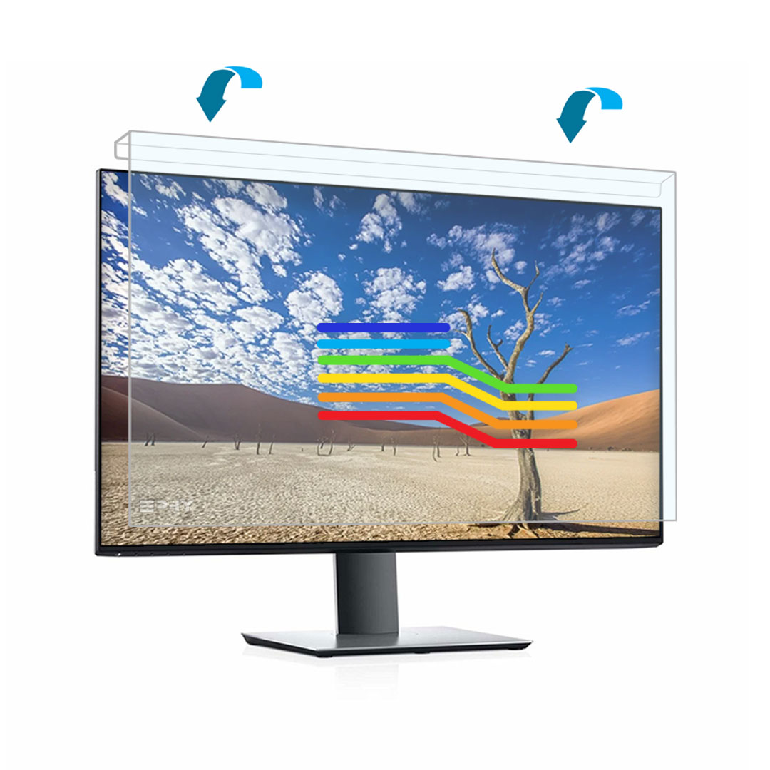 EPHY Anti Blue Light Screen Protector Filter – Blue Blocking  Computer Monitor & Laptop Screen Protector – Easy On/Off Removable
