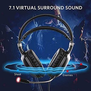 Abkoncore CH55 RGB LED Gaming Headset w/ Noise-cancelling Microphone