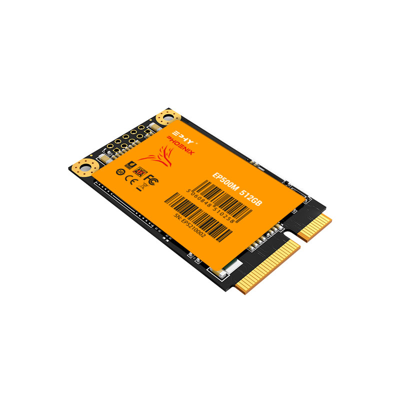 EPHY Phoenix 512GB SSD MSATA Front Angle