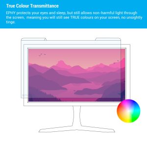 EPHY Anti Blue Light Screen Protector Filter – Blue Blocking Computer Monitor & Laptop Screen Protector – Easy On/Off Removable (Model: HAB.24W)