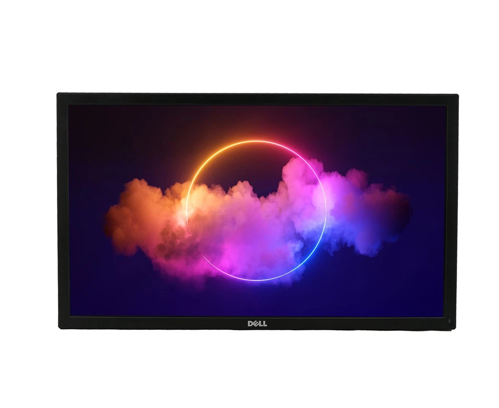 Front view of Dell E2417H 24â€ IPS Full HD monitor without stand