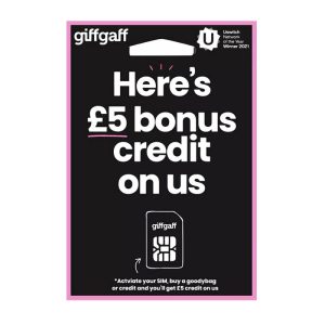 FREE giffgaff Pay As You Go SIM  – Flexible Calls, Data & Text Bundles