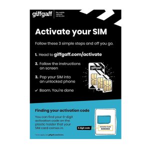 FREE giffgaff Pay As You Go SIM  – Flexible Calls, Data & Text Bundles