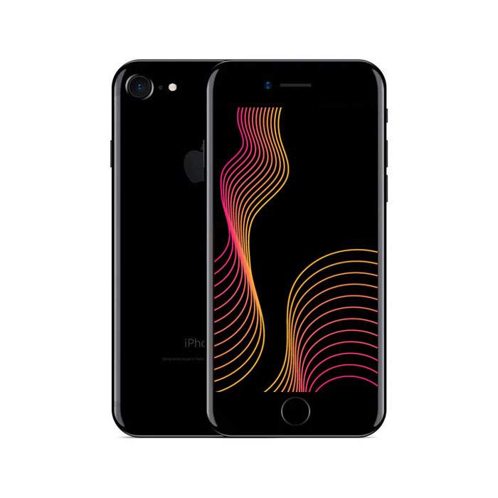iPhone 7 Jet Black Front and Back Rear
