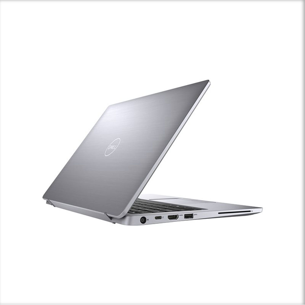 Dell Latitude 7400 side profile with laptop open