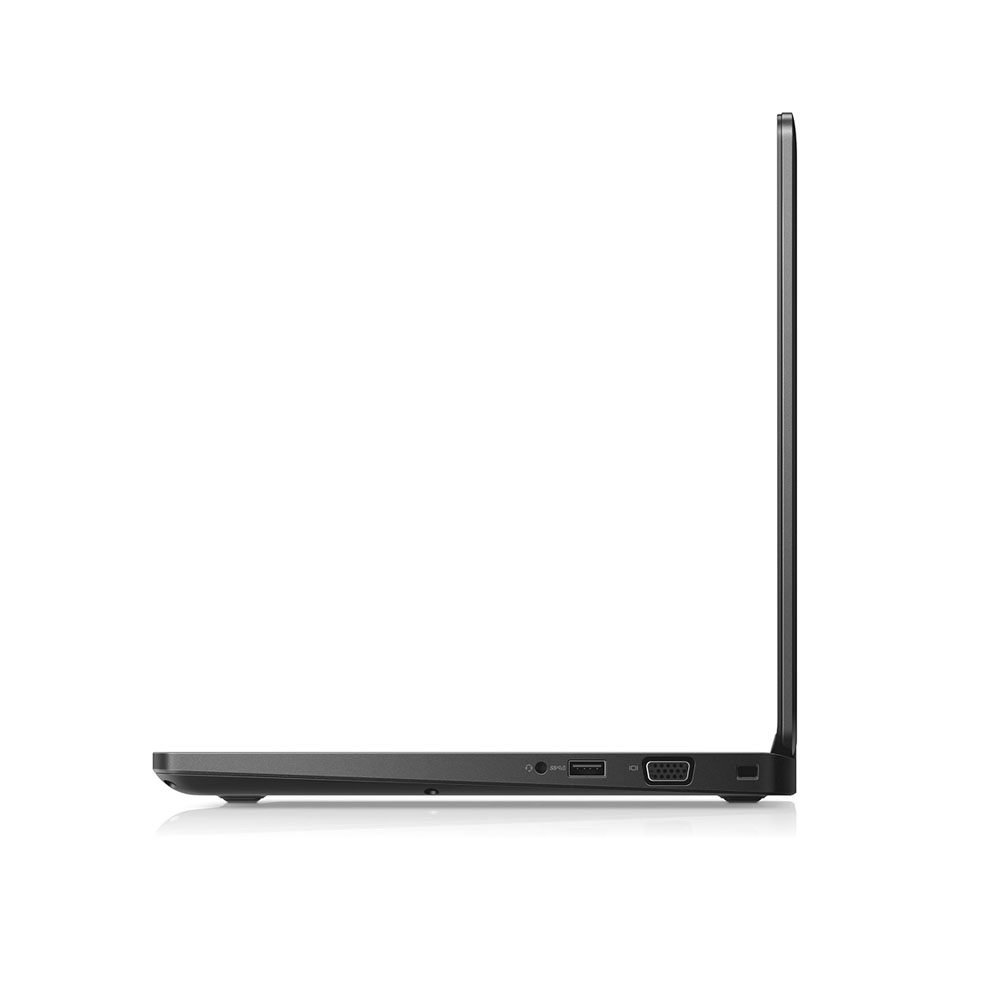Dell Latitude 5490 laptop side view 90 degrees showing ports and slim profile