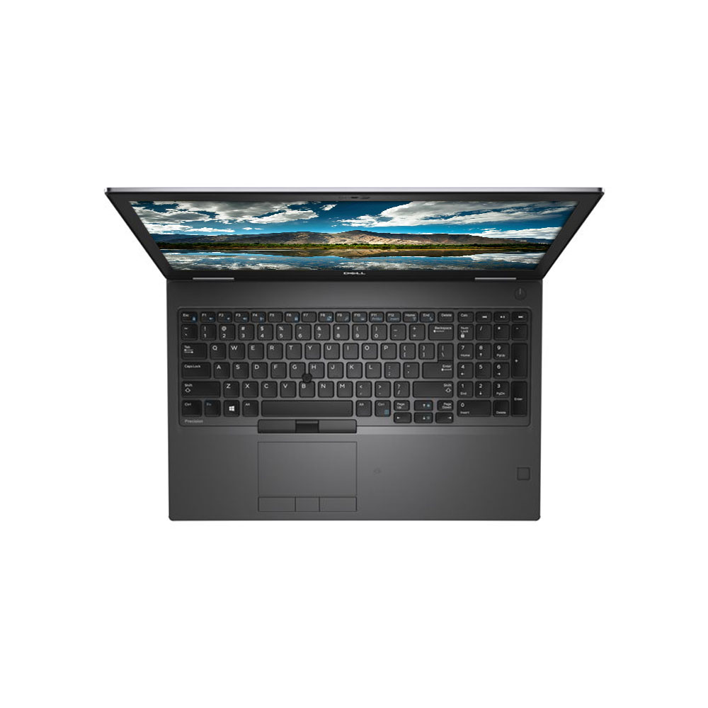 Front view of Dell Precision 7540 open